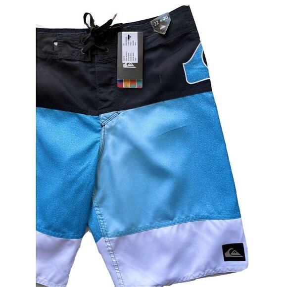 Quiksilver Men's Black Highline Slab 20" Swim trunk Boardshorts Size 32X20 - Picture 7 of 11